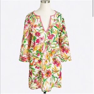 J Crew Factory Floral Tissue Tunic